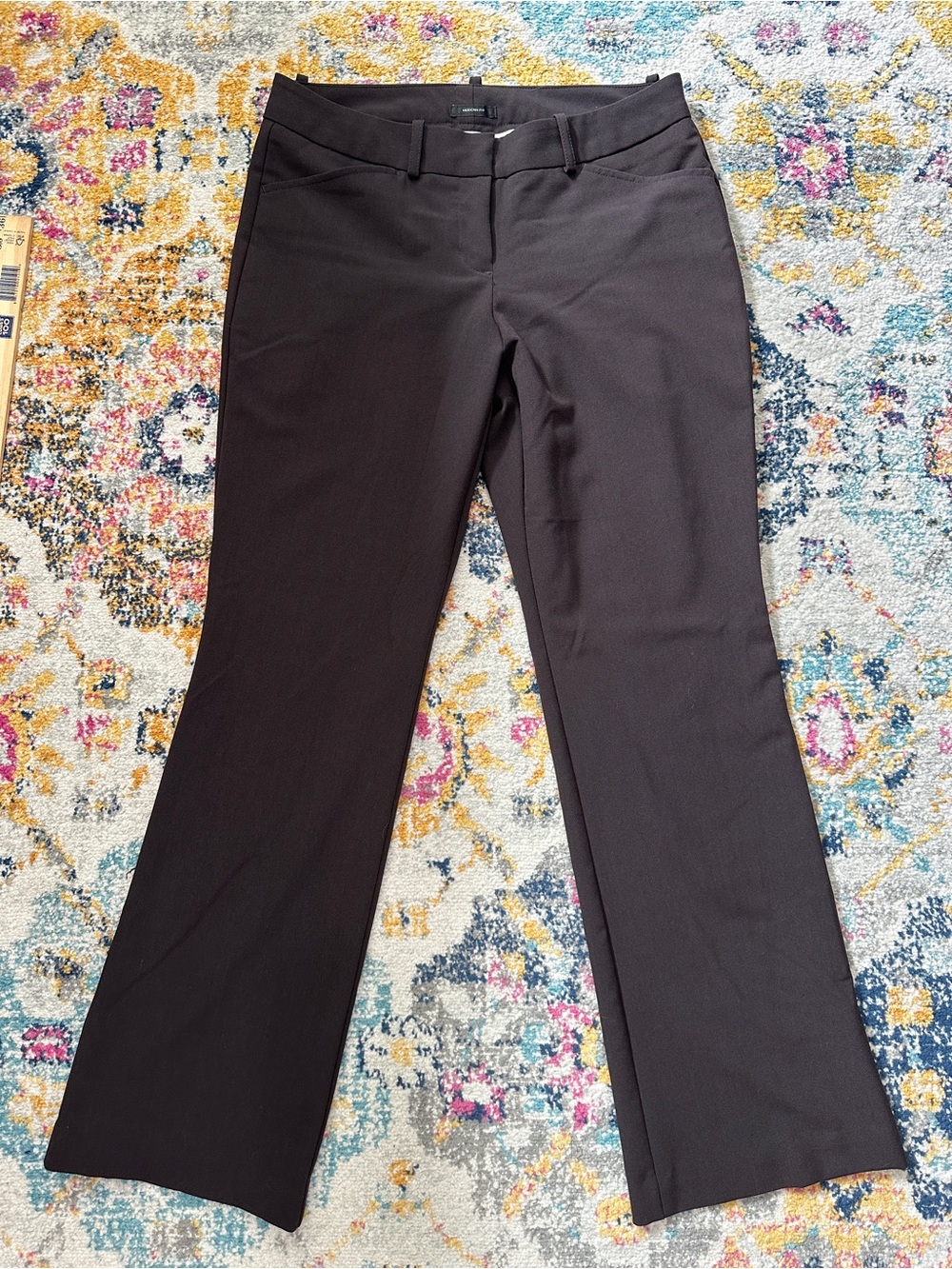 Worthington Petite Modern Fit Dress Pants 4P Brown Trousers Work Slacks